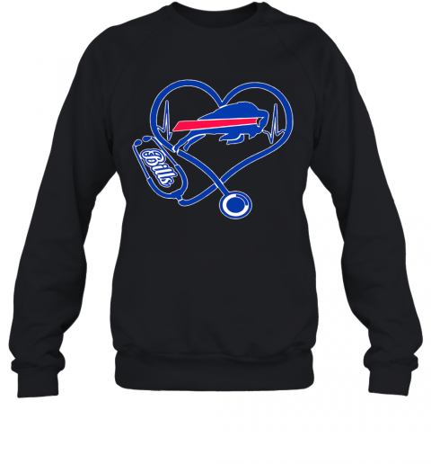 Nurse Heart Buffalo Bills T-Shirt Unisex Sweatshirt