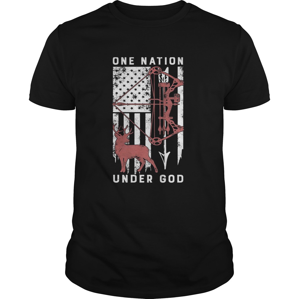 One nation under god American flag veteran shirt