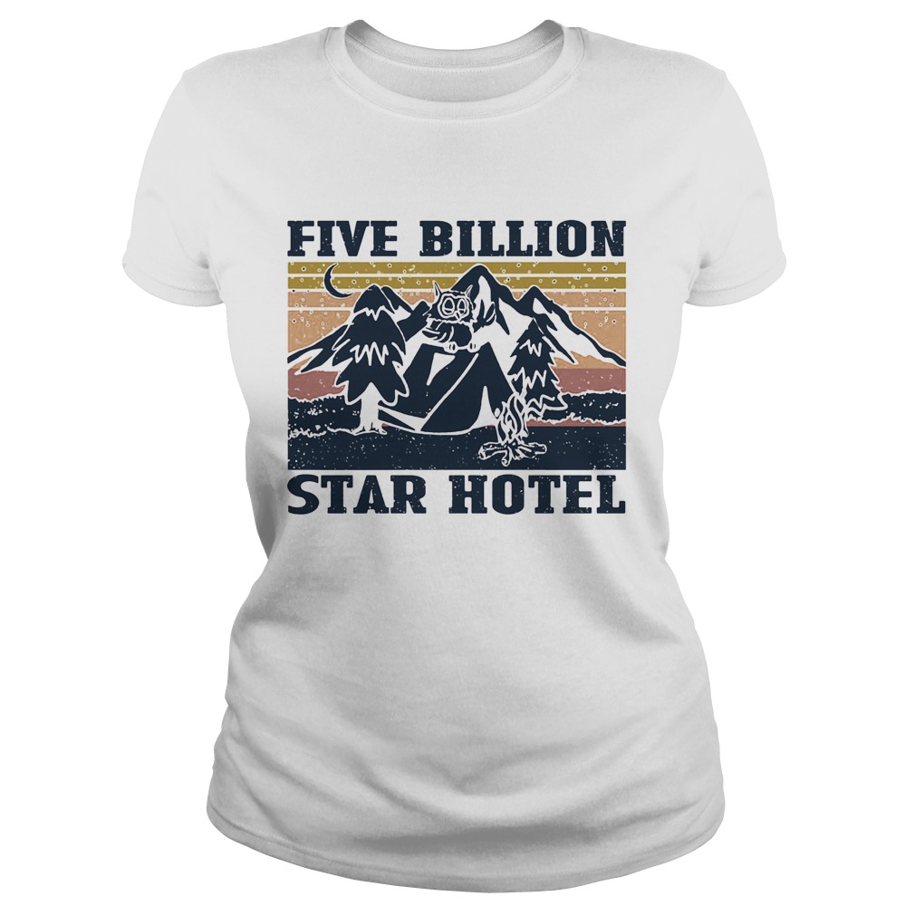Owl mountain five billion star hotel vintage Classic Ladies