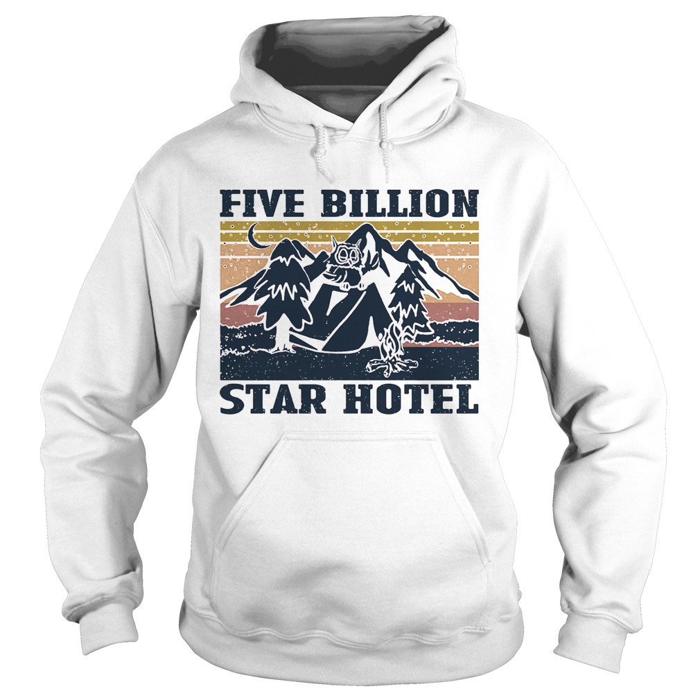 Owl mountain five billion star hotel vintage Hoodie