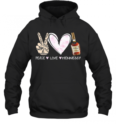 Peace Love Hennessy T-Shirt Unisex Hoodie