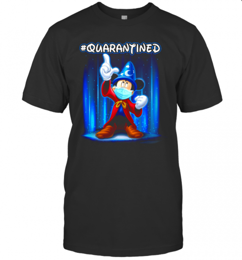 Perfect Wizard Mickey Mouse Mask #Quarantined Coronavirus T-Shirt
