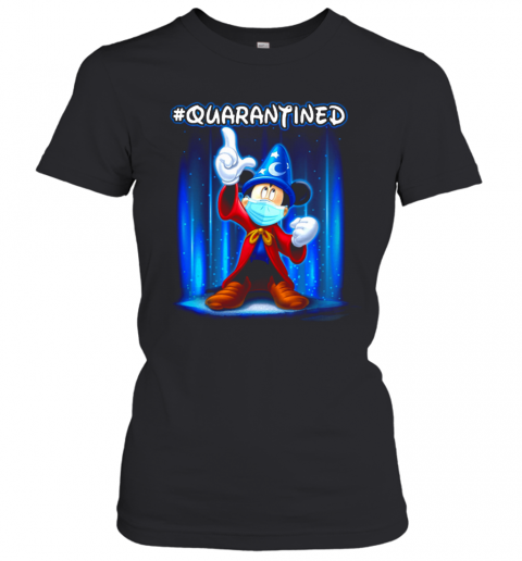 Perfect Wizard Mickey Mouse Mask #Quarantined Coronavirus T-Shirt Classic Women's T-shirt