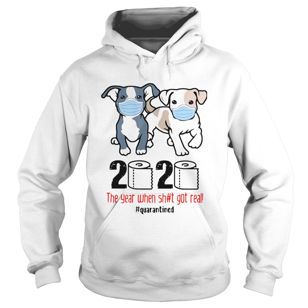 Pit Bull 2020 The Year When Shit For Real Quarantined Hoodie