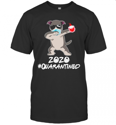 Pit Bull Dog Face Mask Dabbing Soap 2020 Quarantined T-Shirt