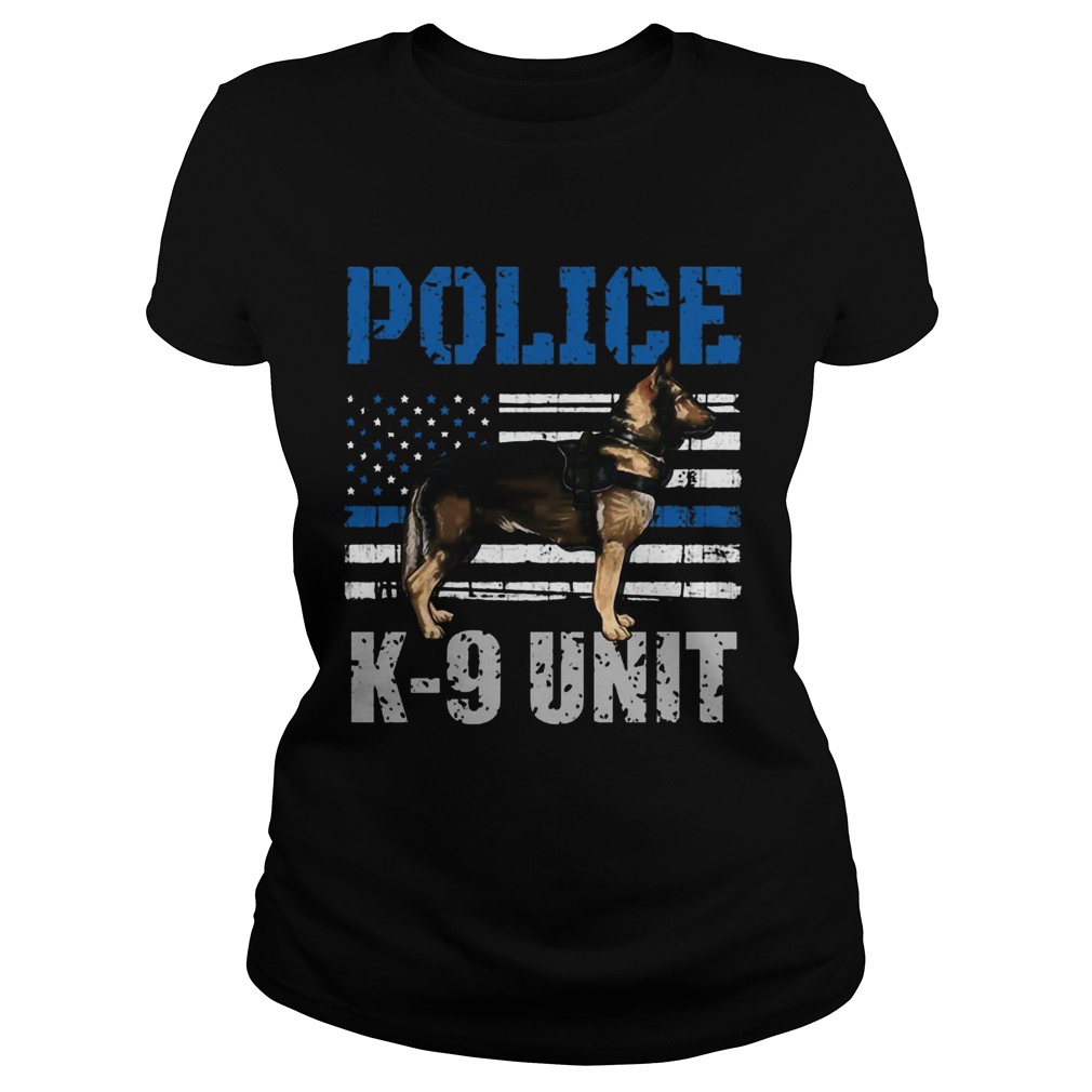 Police K9 Unit Shirt Thin Blue Line Officer Dog Costume Pullover Classic Ladies
