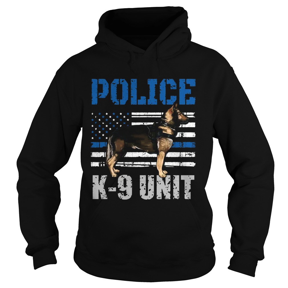 Police K9 Unit Shirt Thin Blue Line Officer Dog Costume Pullover Hoodie