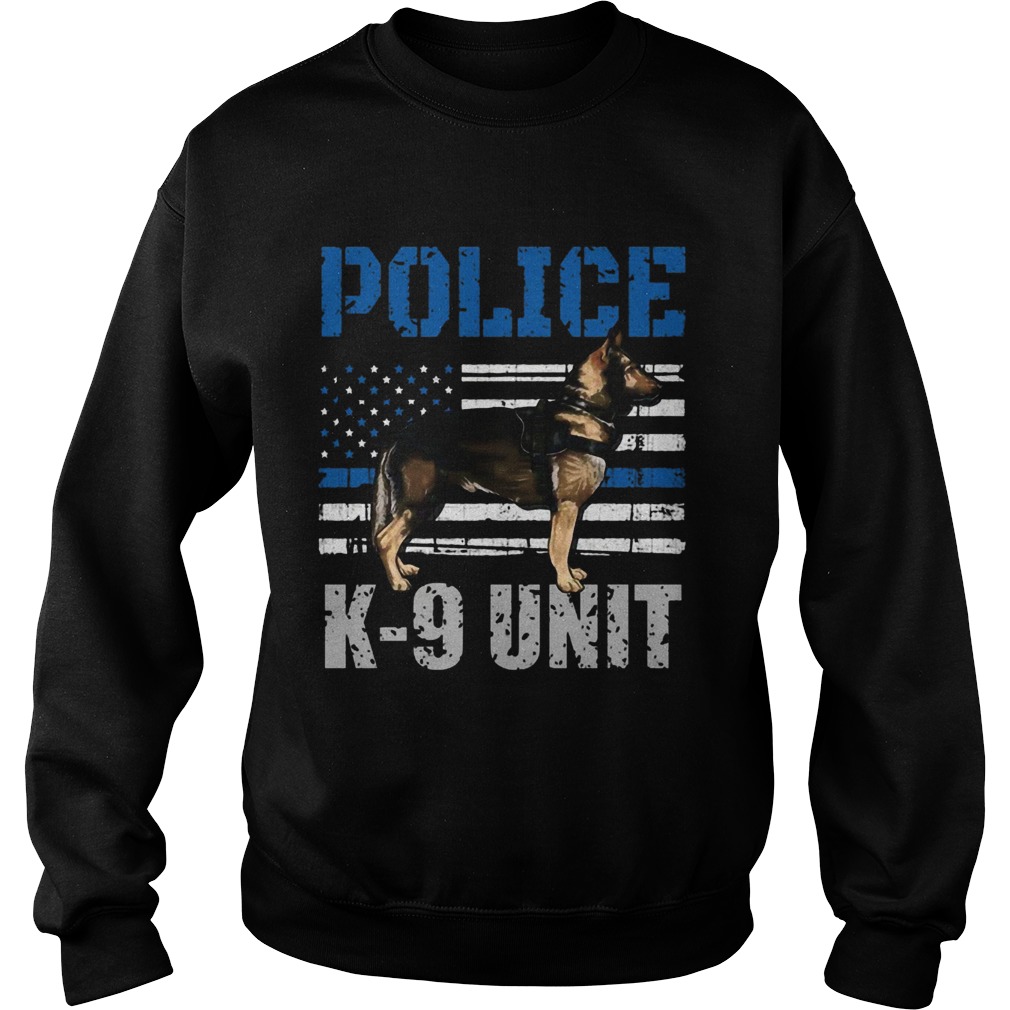 Police K9 Unit Shirt Thin Blue Line Officer Dog Costume Pullover Sweatshirt
