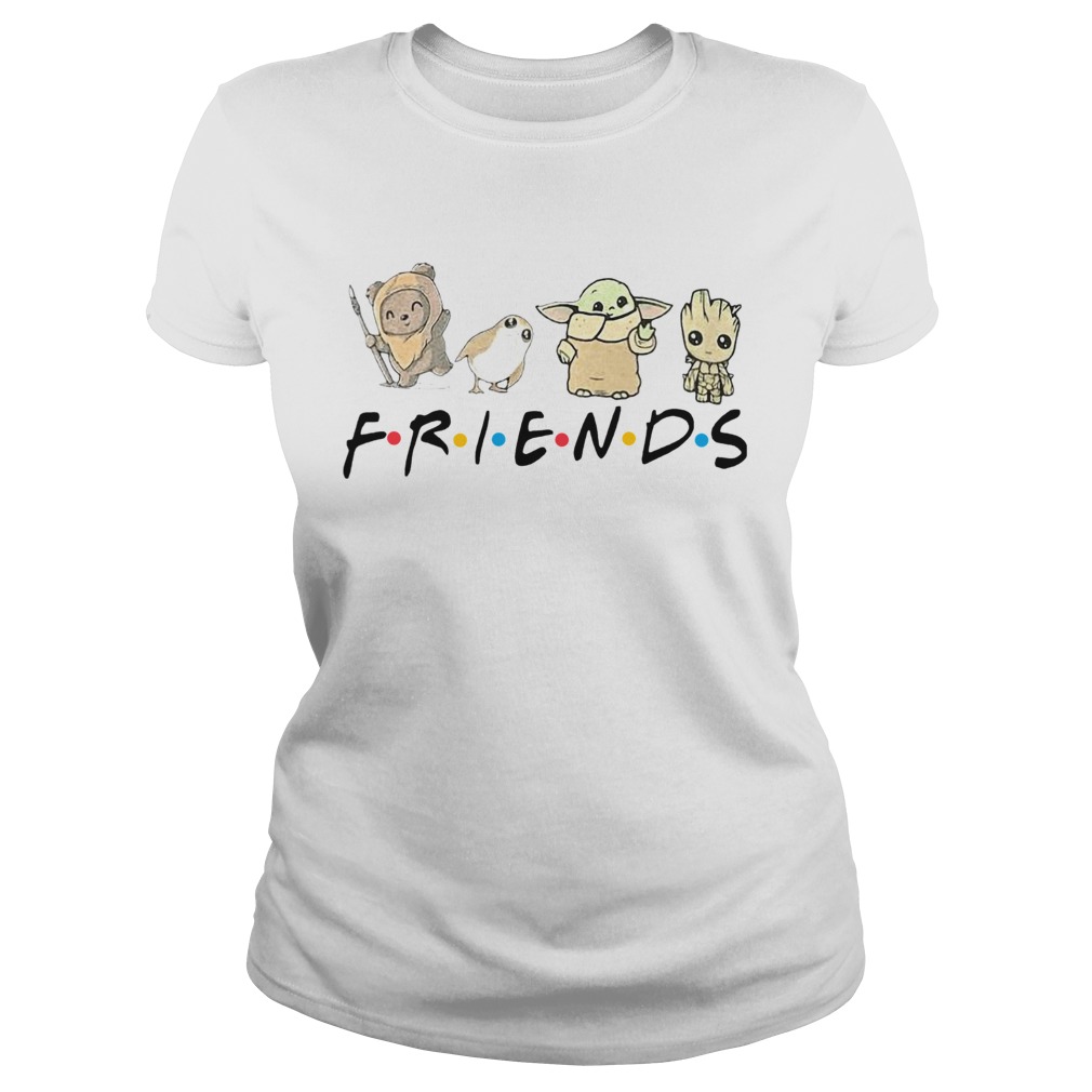Pooh Penguin Baby Yoda Baby Groot Friends TV Show Classic Ladies