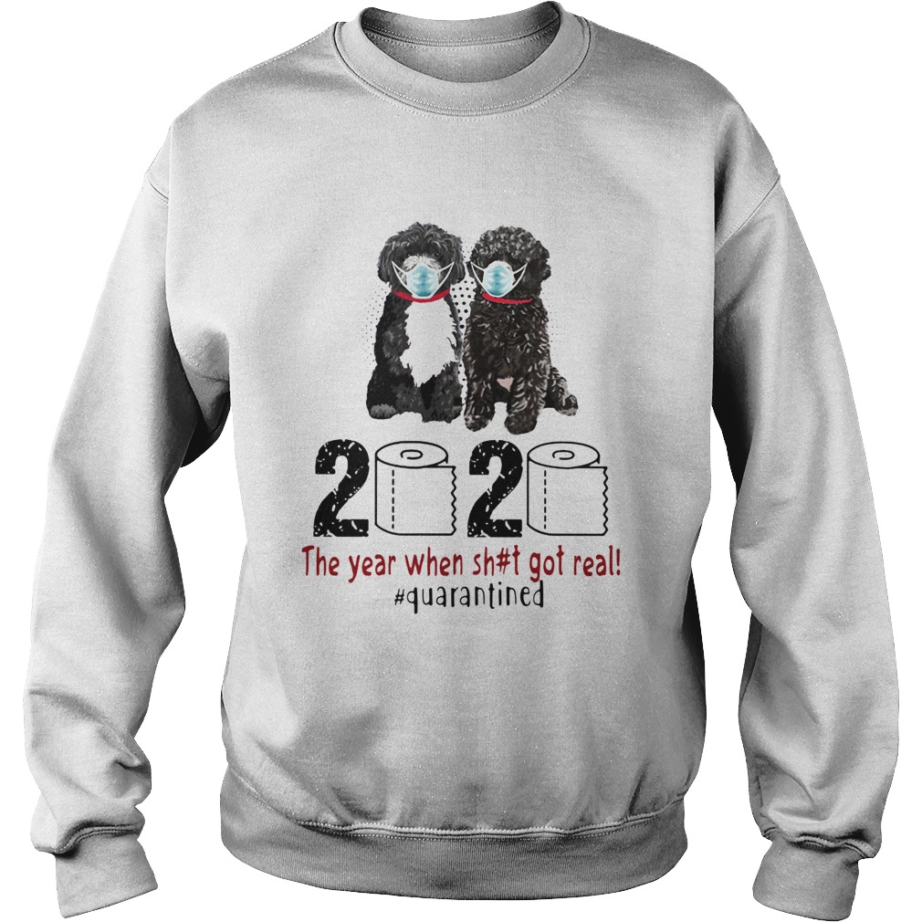 Portuguese 2020 the year when shit got real quarantined toilet paper covid19 Sweatshirt