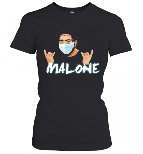 Post Malone Face Mask Fight Coronavirus Covid 19 T-Shirt Classic Women's T-shirt