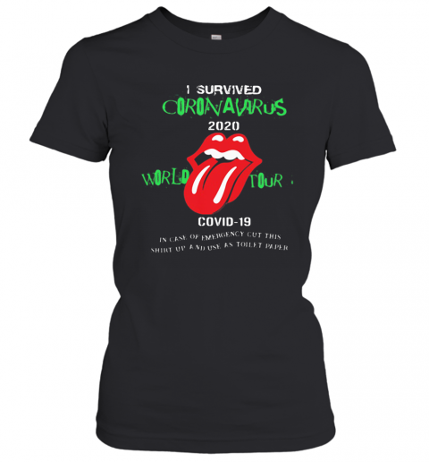 Rolling Stones I Survived Coronavirus 2020 World Tour Covid 19 T-Shirt Classic Women's T-shirt