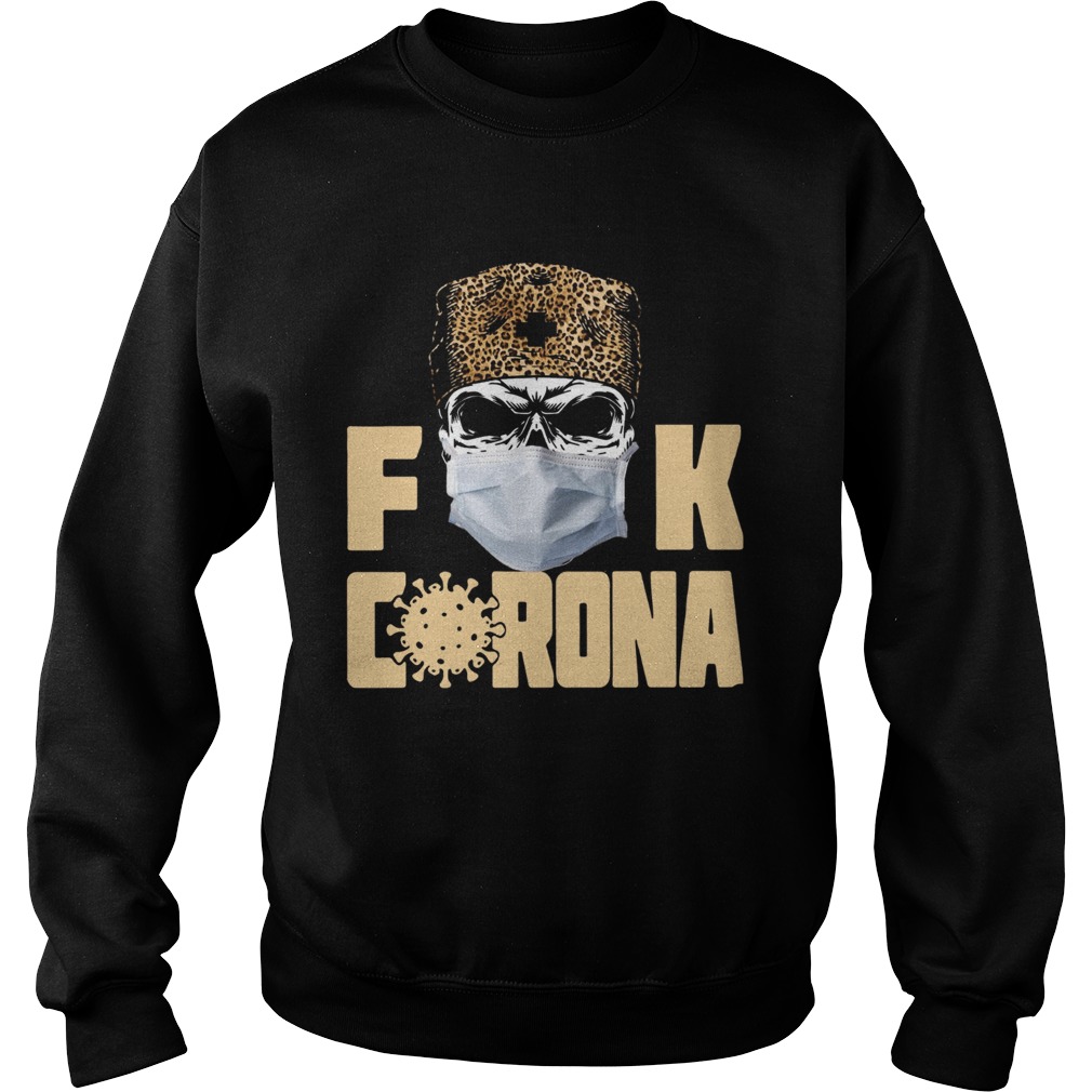 Skull Leopard Fuck Corona Sweatshirt