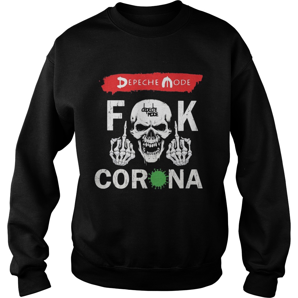 Skull depeche mode fuck coronavirus 2020 Sweatshirt