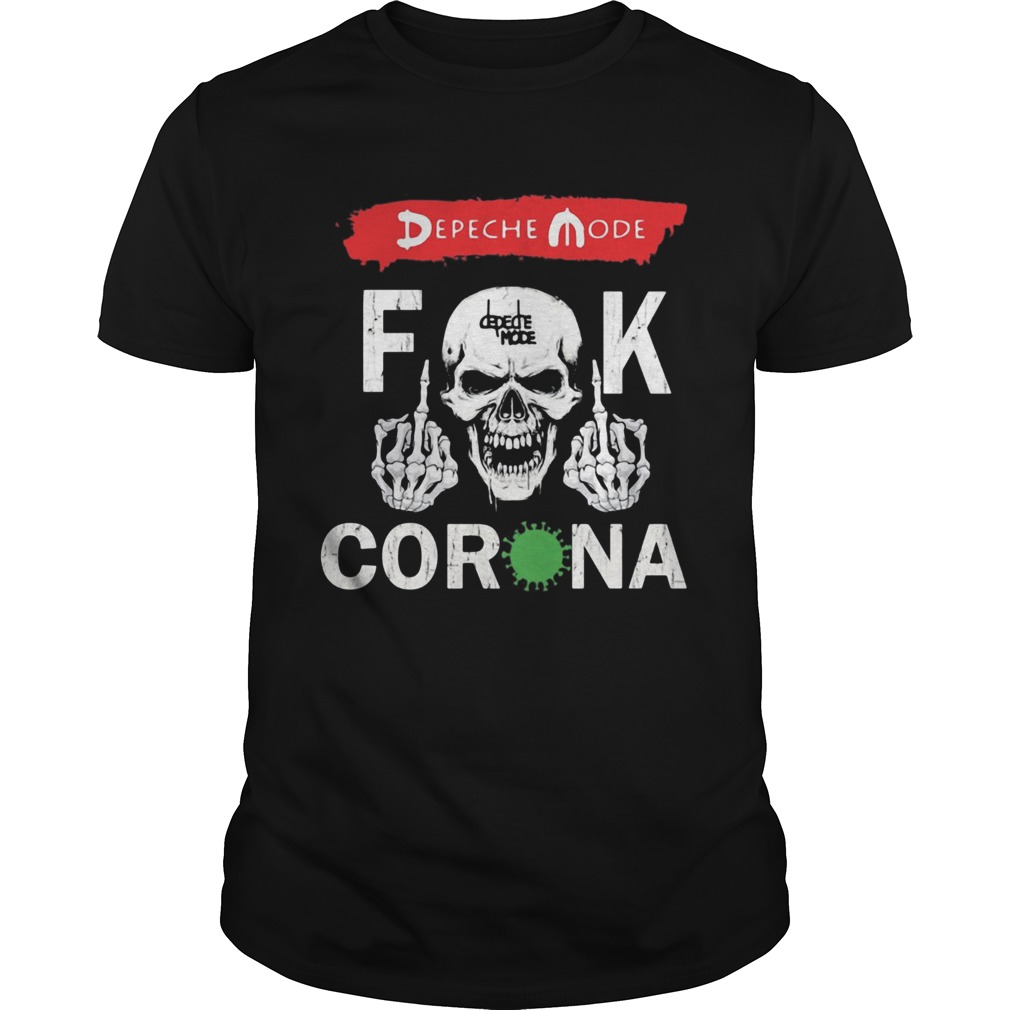 Skull depeche mode fuck coronavirus 2020 shirt