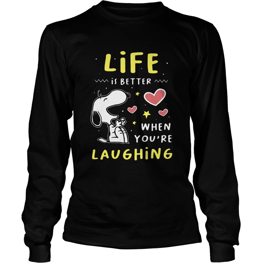 Snoopy Life Is Better When Youre Laughing Long Sleeve