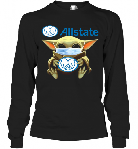 Star Wars Baby Yoda Hug Allstate Covid 19 T-Shirt Long Sleeved T-shirt 