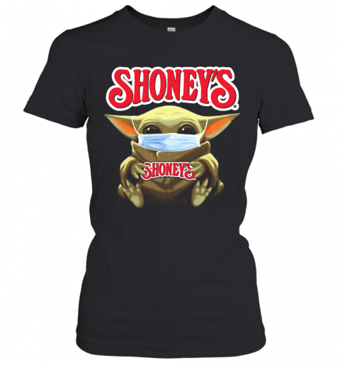Star Wars Baby Yoda Hug Shoney's Covid 19 T-Shirt Classic Women's T-shirt