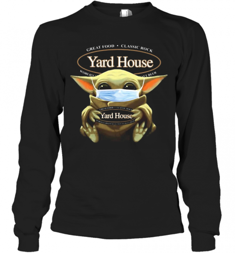 Star Wars Baby Yoda Hug Yard House Covid 19 T-Shirt Long Sleeved T-shirt 