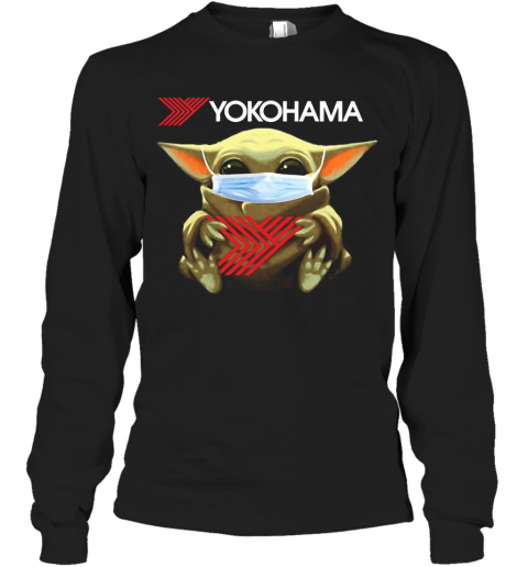Star Wars Baby Yoda Hug Yokohama Covid 19 T-Shirt Long Sleeved T-shirt 