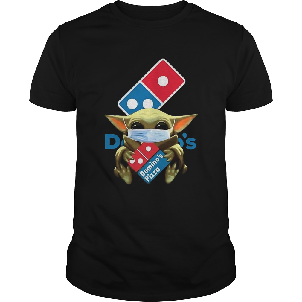 Star Wars Baby Yoda Mask Hug Dominos Pizza Covid19 Shirt