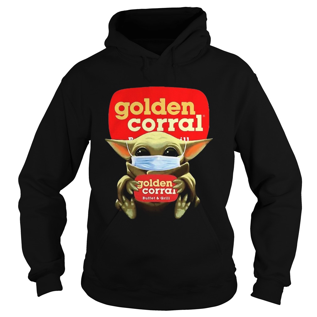 Star Wars Baby Yoda Mask Hug Golden Corral COVID19 Hoodie