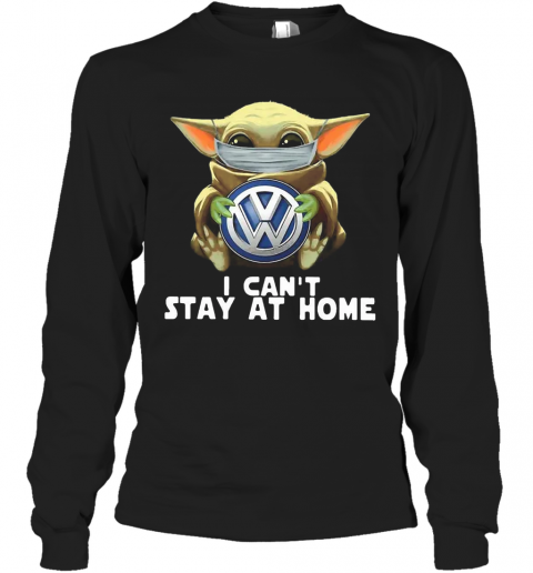 Star Wars Baby Yoda Mask Hug Volkswagen Can'T Stay At Home T-Shirt Long Sleeved T-shirt 