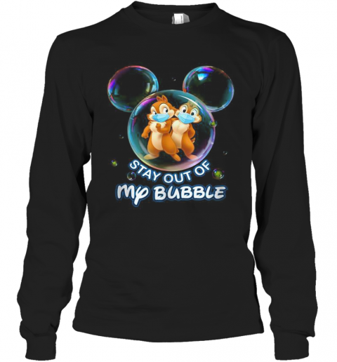 Stay Out Of My Bubble Mickey Mouse T-Shirt Long Sleeved T-shirt 