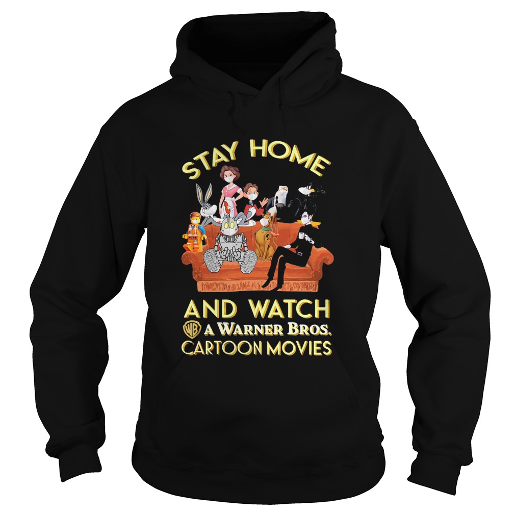 Stay home and watch a warner bros cartoon movies in sofa Hoodie