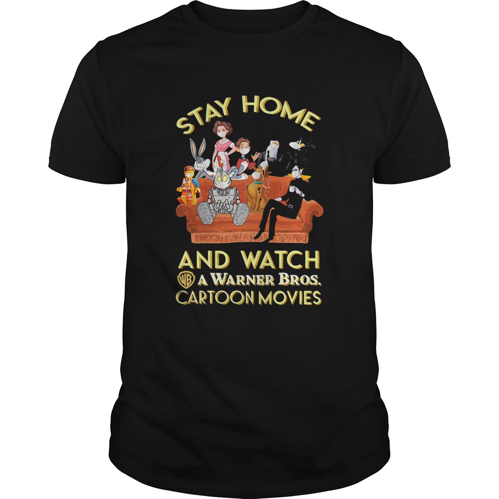Stay home and watch a warner bros cartoon movies in sofa shirt