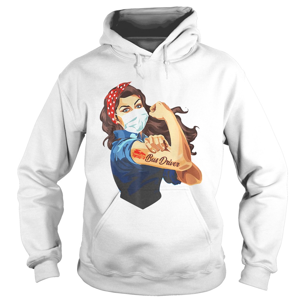 Strong Woman Tattoo Bus Driver Hoodie