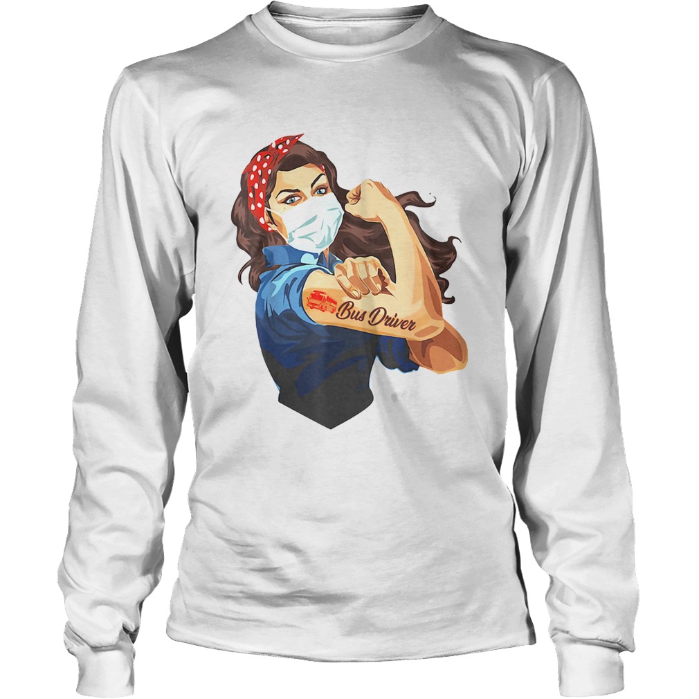 Strong Woman Tattoo Bus Driver Long Sleeve