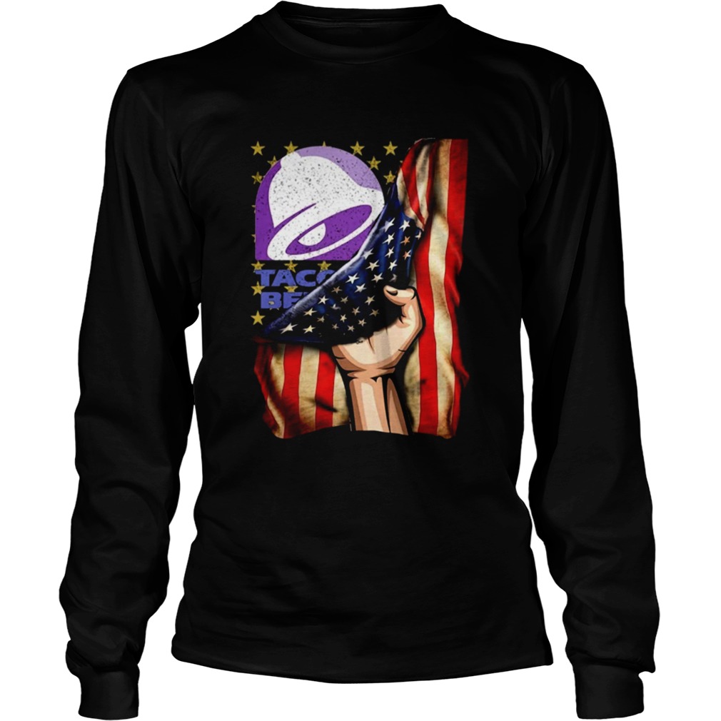 Taco Bell And America Flag Long Sleeve
