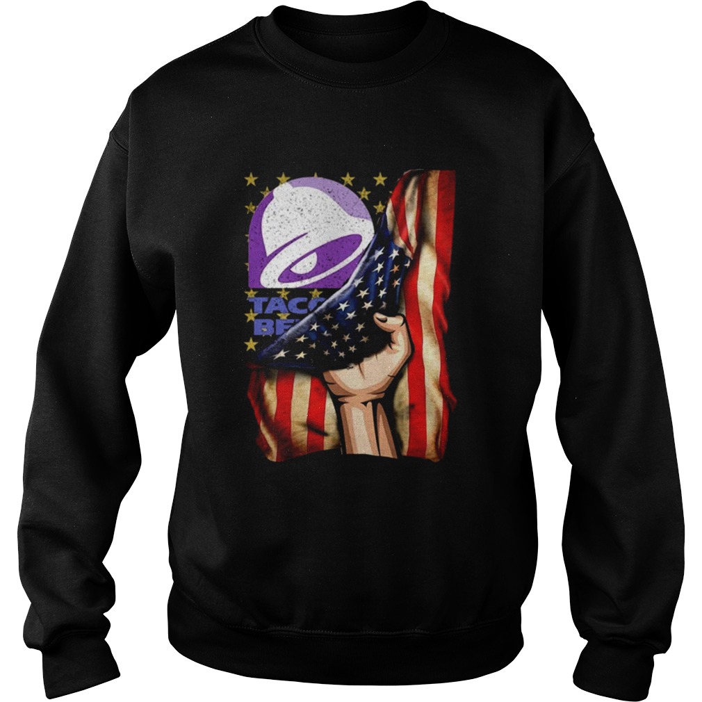 Taco Bell And America Flag Sweatshirt