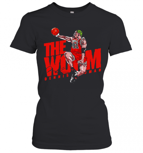 The Wom 91 Dennis Rodman Chicago Bulls Signature T-Shirt Classic Women's T-shirt