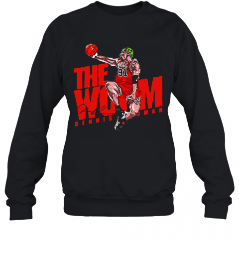 The Wom 91 Dennis Rodman Chicago Bulls Signature T-Shirt Unisex Sweatshirt