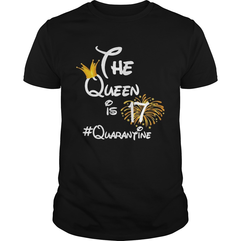 The queen is 17 quarantine fireworks shirt