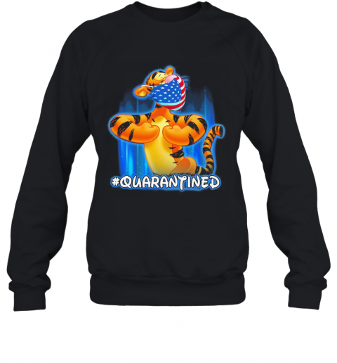 Tiger Quarantined American Flag Mask Disney T-Shirt Unisex Sweatshirt