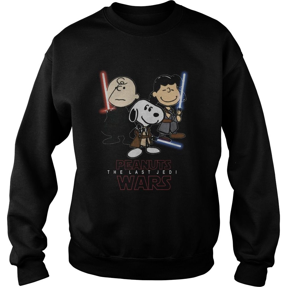 Top Snoopy Peanuts The Last Jedi Star Wars Sweatshirt