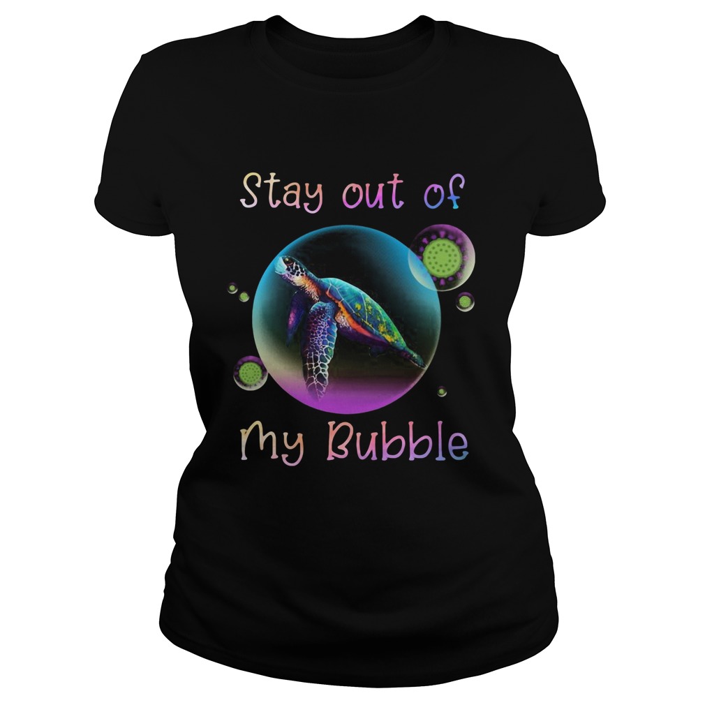 Turtle stay out my bubble coronavirus mask Classic Ladies