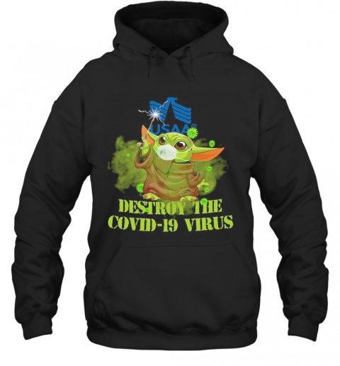 Usaa Baby Yoda Destroy The Covid 19 Virus T-Shirt Unisex Hoodie