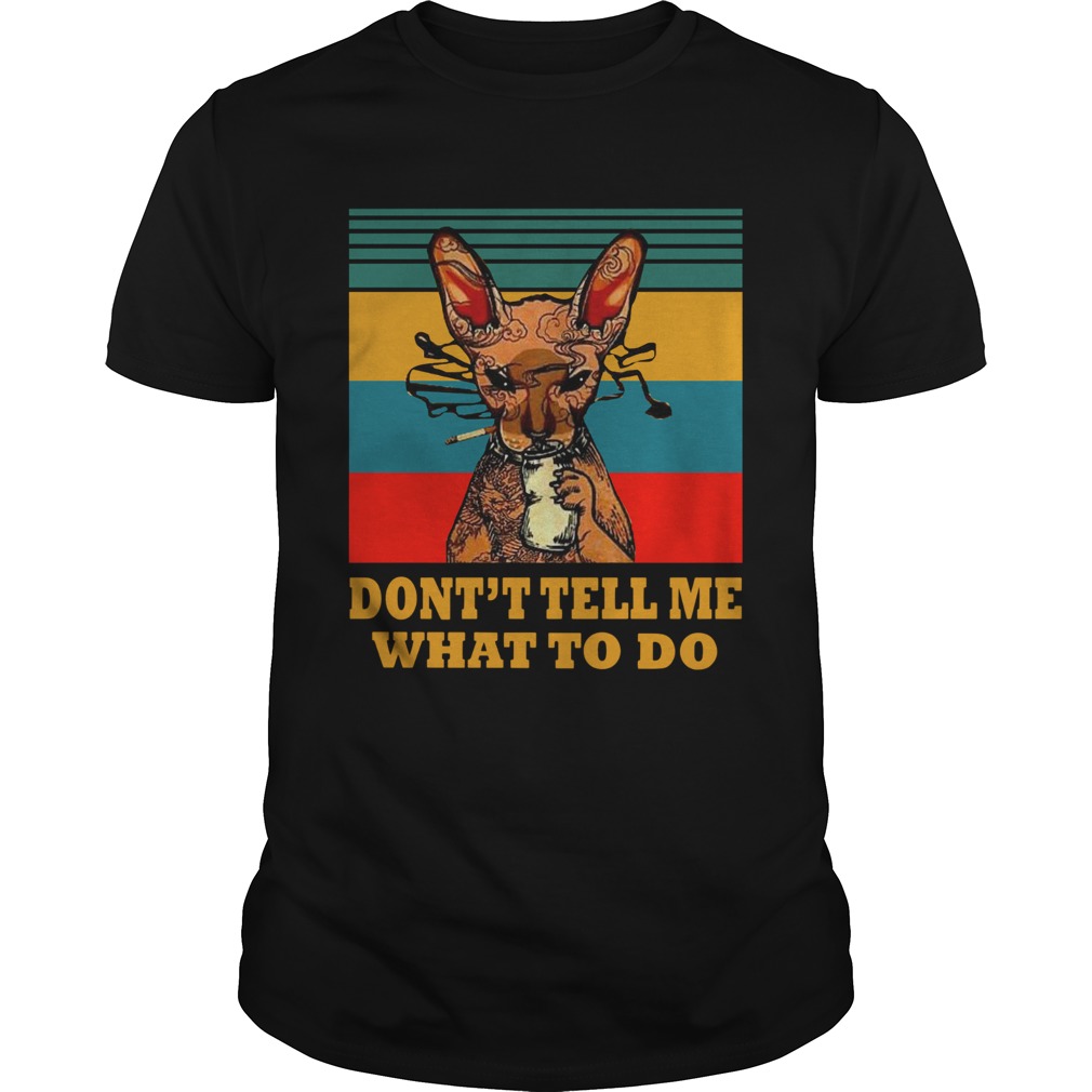 Vintage Cat Smoke At Dont Tell Me What To Do shirt