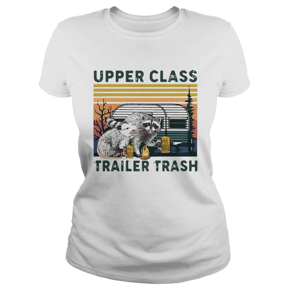 Vintage Raccoons And Opossums Upper Class Trailer Trash Classic Ladies