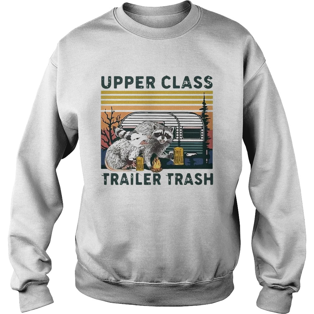Vintage Raccoons And Opossums Upper Class Trailer Trash Sweatshirt