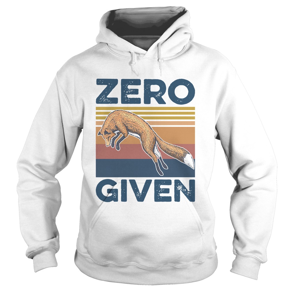Vintage Red Fox Zero Given Hoodie