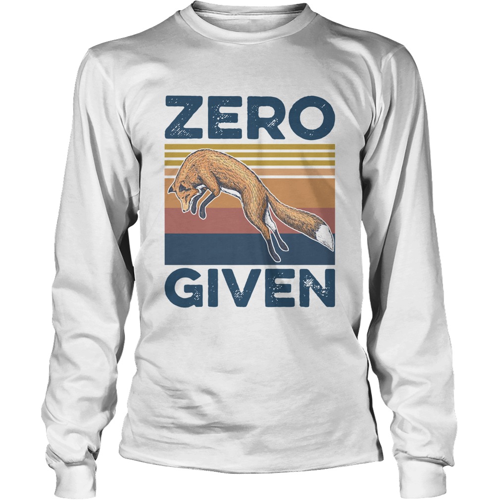 Vintage Red Fox Zero Given Long Sleeve