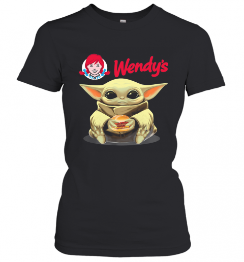 Wendy'S Baby Yoda Hug Hamburger T-Shirt Classic Women's T-shirt
