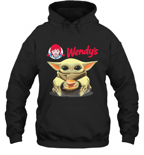 Wendy'S Baby Yoda Hug Hamburger T-Shirt Unisex Hoodie