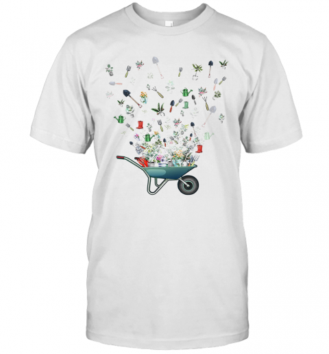 Wheelbarrow Garden Flying T-Shirt