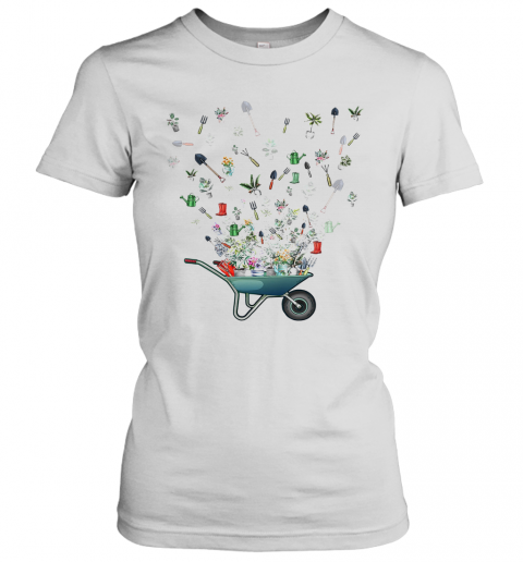 Wheelbarrow Garden Flying T-Shirt Classic Women's T-shirt